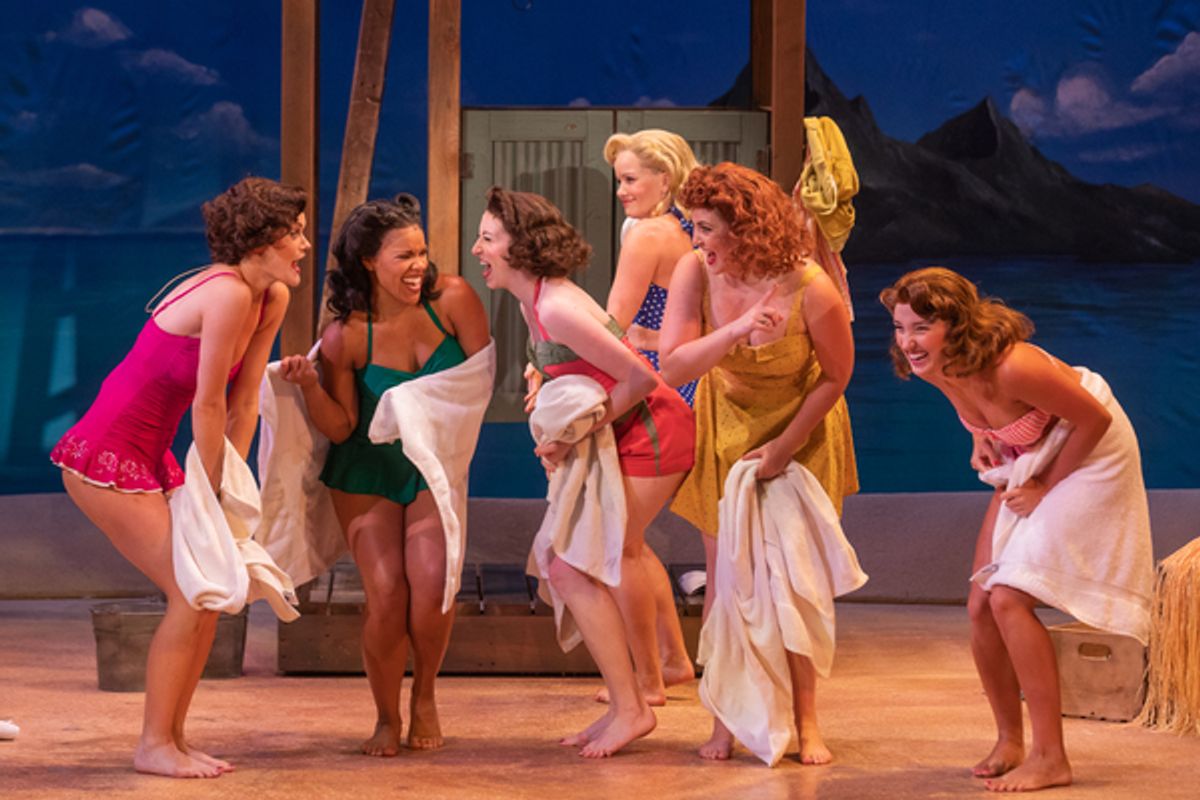 Becky Gulsvig and the cast of South Pacific at 