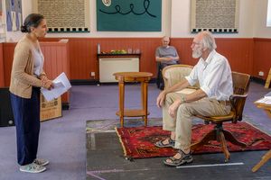 Liz Jadav, Alan Ayckbourn, Christopher Godwin Photo