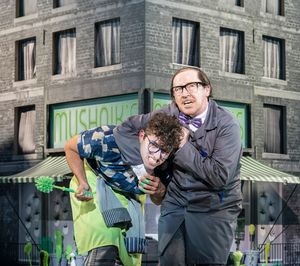 Marc Antolin and Forbes Masson as Seymour and Mr Mushnik @ BroadwayWorld Marc Antolin and Forbes Masson as Seymour and Mr Mushnik Photo