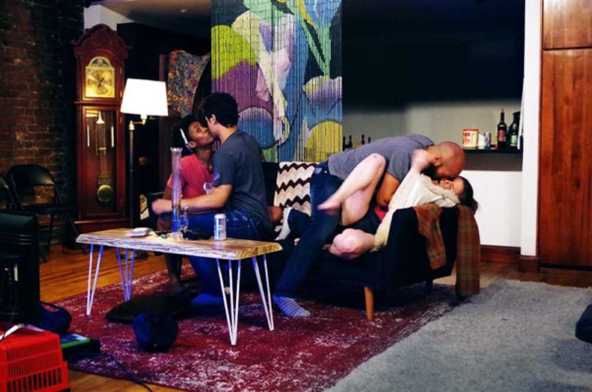 Vanessa Lynah, Juan Arturo, Matthew Bovee, and Blaire O'Leary in BUFFALO BUFFALO
Photography by Katie Pedro at 