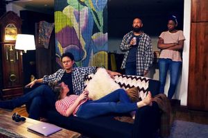 Vanessa Lynah, Juan Arturo, Matthew Bovee, and Blaire O'Leary in BUFFALO BUFFALO
Photography by Katie Pedro @ BroadwayWorld Vanessa Lynah, Juan Arturo, Matthew Bovee, and Blaire O'Leary in BUFFALO BUFFALO
Phot Photo