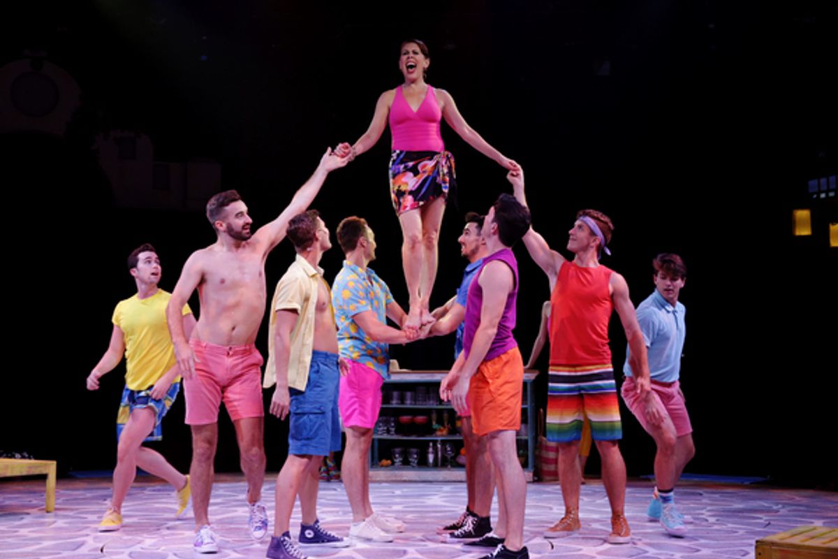 Tari Kelly and The cast of MAMMA MIA! at 