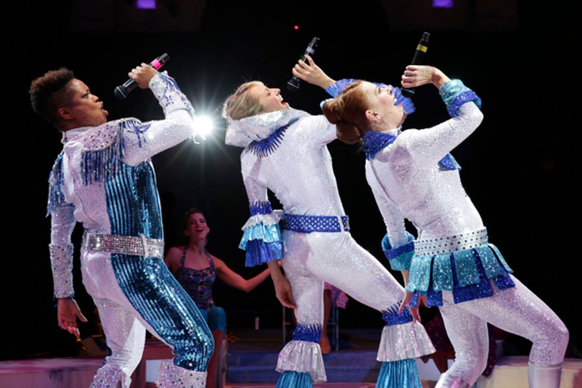 Tiffani Barbour (Rosie), Erica Mansfield (Donna),and Tari Kelly (Tanya) at 