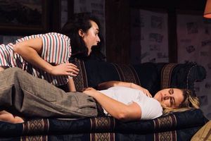             Emma Foley as Medium Alison and Olivia Willcox as Joan. Photo by Cody Lee Photo