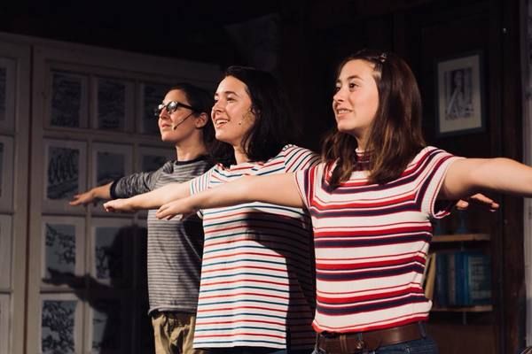             Caitlin Teeley as Alison Bechdel, Emma Foley as Medium Alison, and Mary S Photo