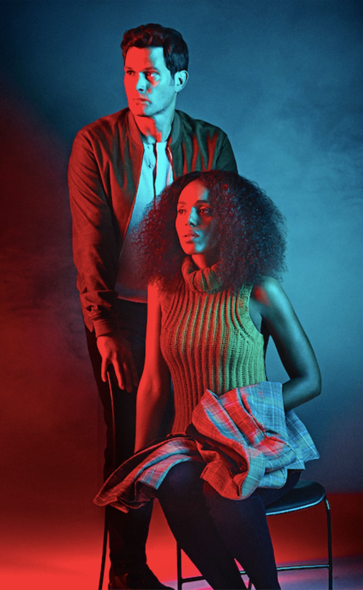 Steven Pasquale and Kerry Washington at 