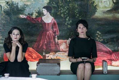 Elaine Cassidy (Alice) and Eileen Walsh (Judith) Photo
