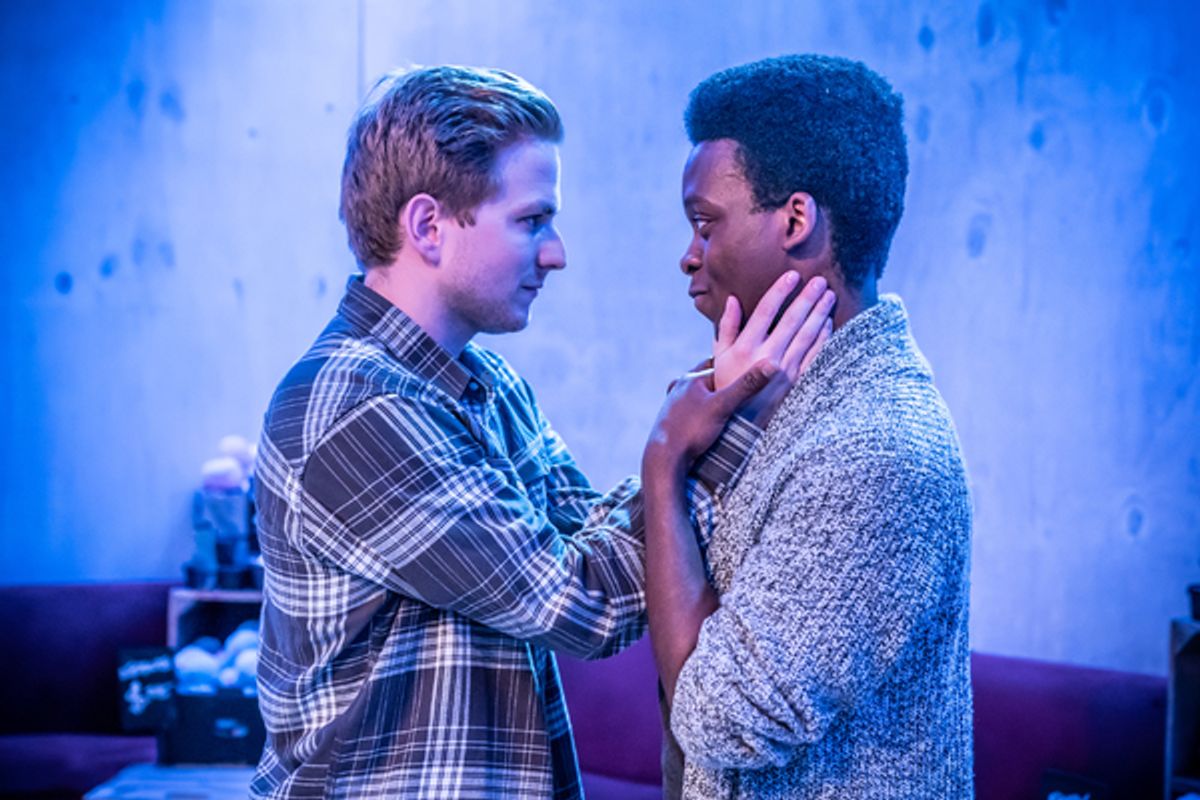 Harry McEntire (The Writer), Tyrone Huntley (The Academic) at 