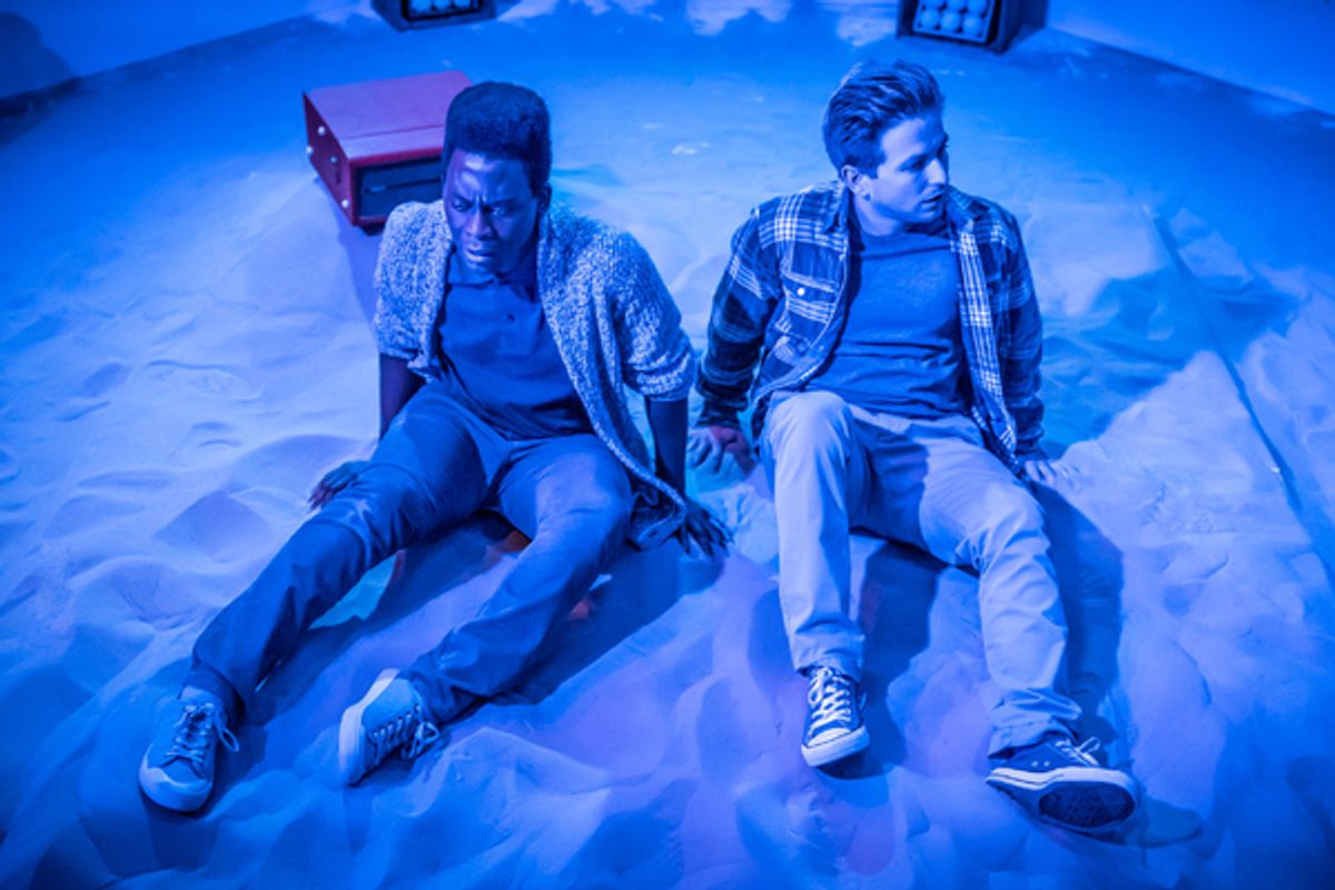 Tyrone Huntley (The Academic), Harry McEntire (The Writer) at 