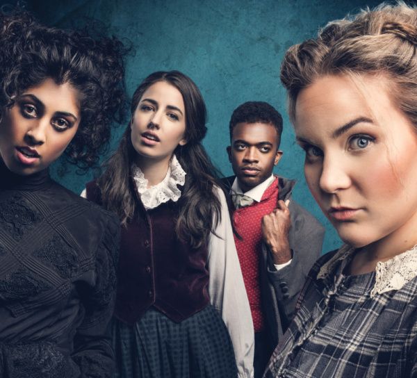 Siobhan Athwal as Emily Bronte, Molly Lynch as Anne Bronte, Matthew Jacobs Morgan as  Photo