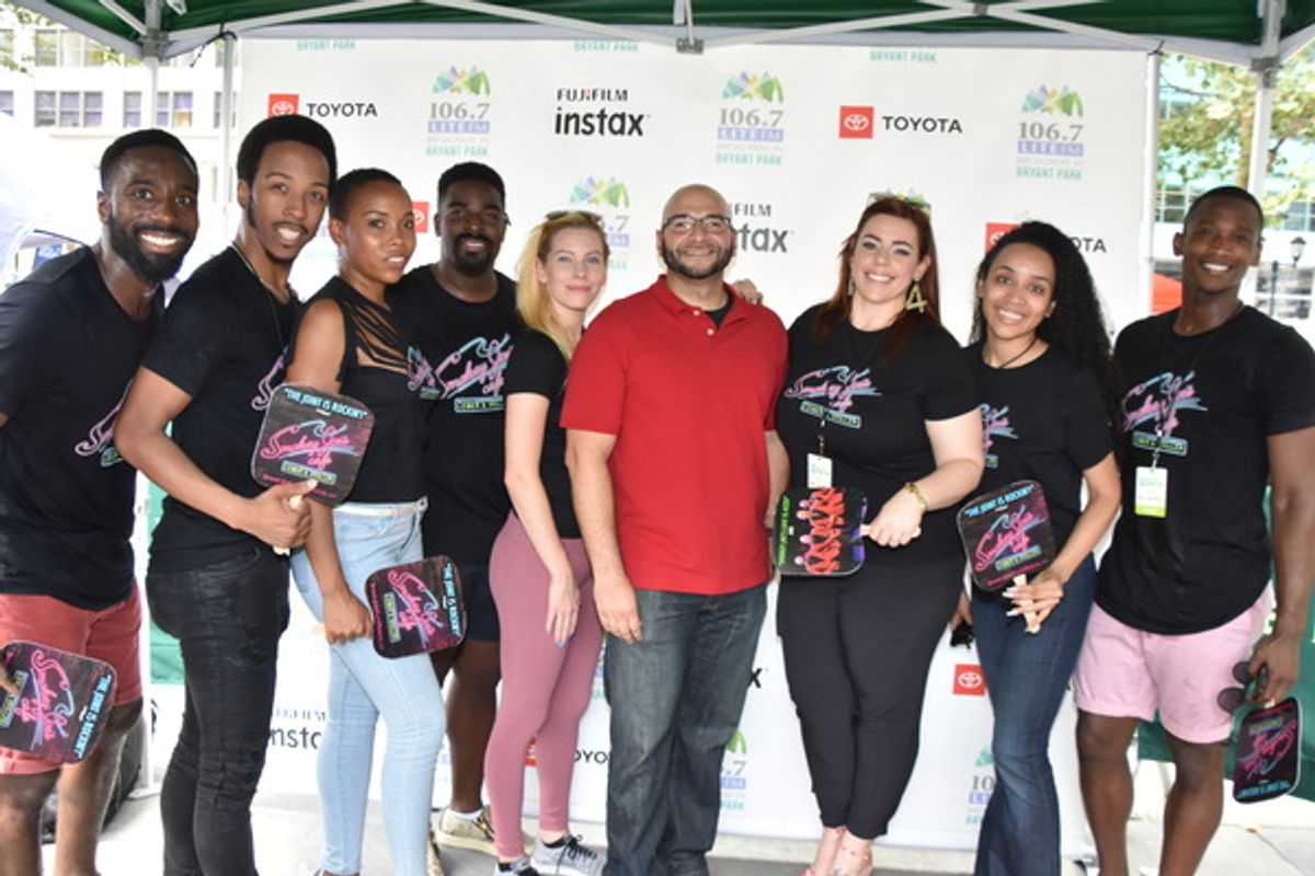 Victor Sosa joins Dwayne Cooper, John Edwards, Dionne D. Figgins, Kyle Taylor Parker, Emma Degerstedt, Alysha Umphress, Nicole Vanessa Ortiz and Jelani Remy at 