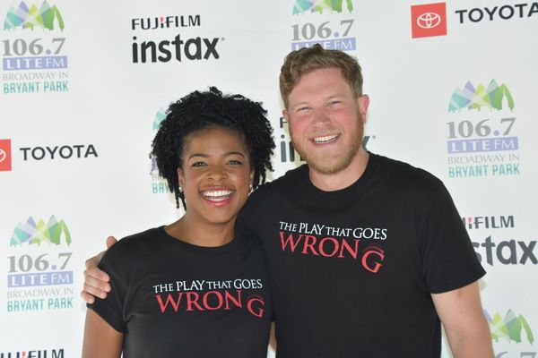From The Play That Goes Wrong-Ashley Bryant and Preston Truman Boyd Photo