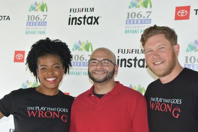 106.7 Lite FM's Victor Sosa with Ashley Bryant and Preston Truman Boyd Photo
