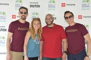 106.7 Lite FM's Victor Sosa joins John Bolton, Christy Altomare and Zach Adkins @ BroadwayWorld 106.7 Lite FM's Victor Sosa joins John Bolton, Christy Altomare and Zach Adkins Photo