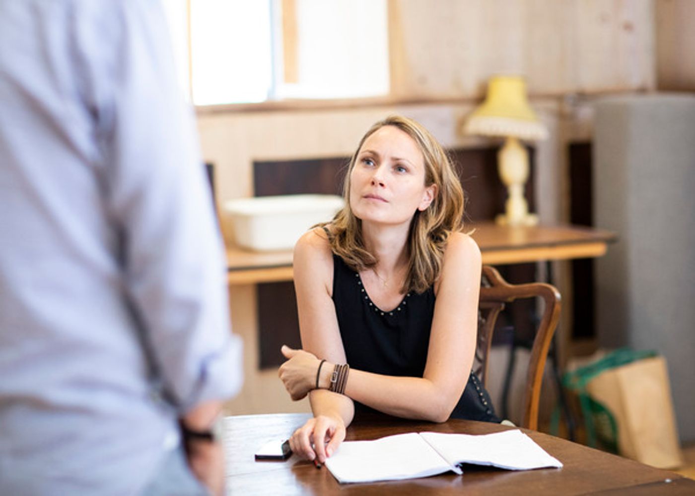 Photo Flash: Inside Rehearsal For the UK Premiere of THE HEIGHT OF THE STORM  Image