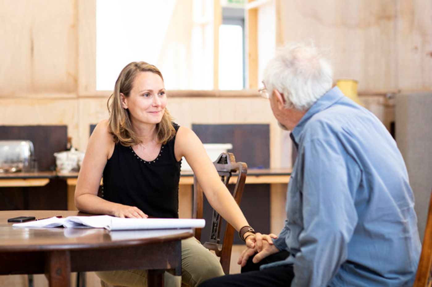 Photo Flash: Inside Rehearsal For the UK Premiere of THE HEIGHT OF THE STORM  Image