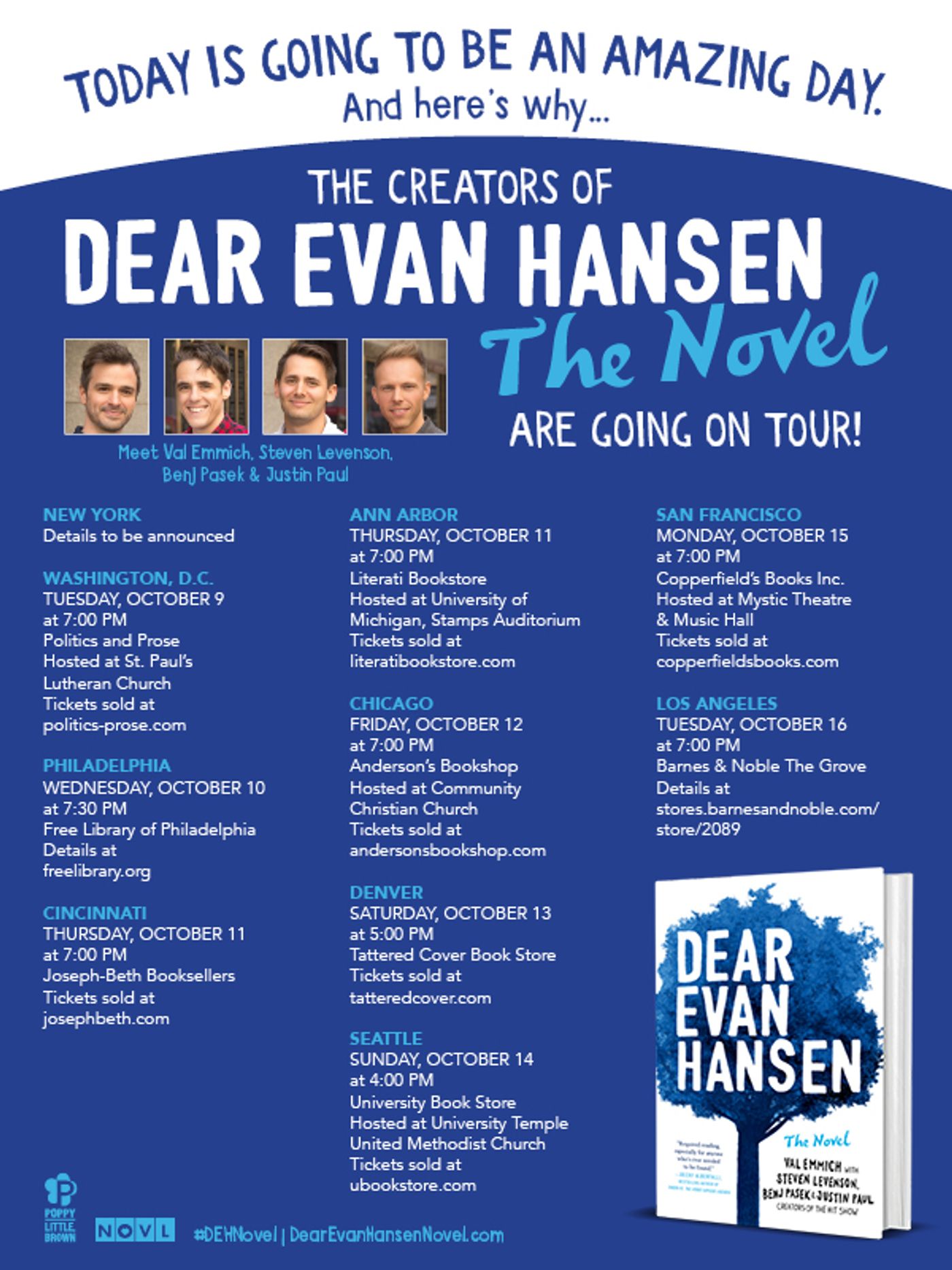 BWW Previews: DEAR EVAN HANSEN Fall Book Tour Announced!  Image