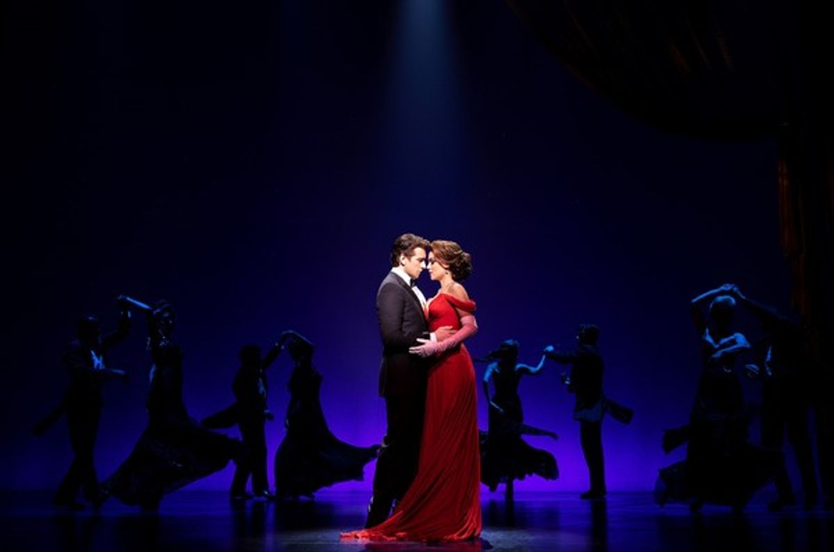 Andy Karl and Samantha Barks at 