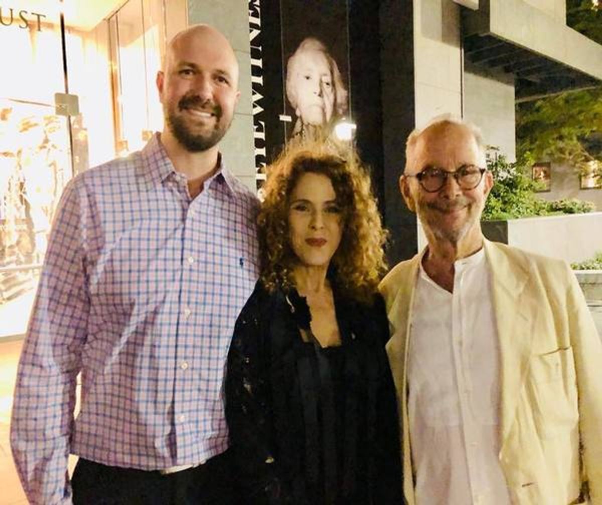 NYTF CEO Chris Massimine, Bernadette Peters, Joel Grey at 