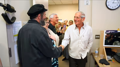 Steven Skybell and Chaim Topol Photo