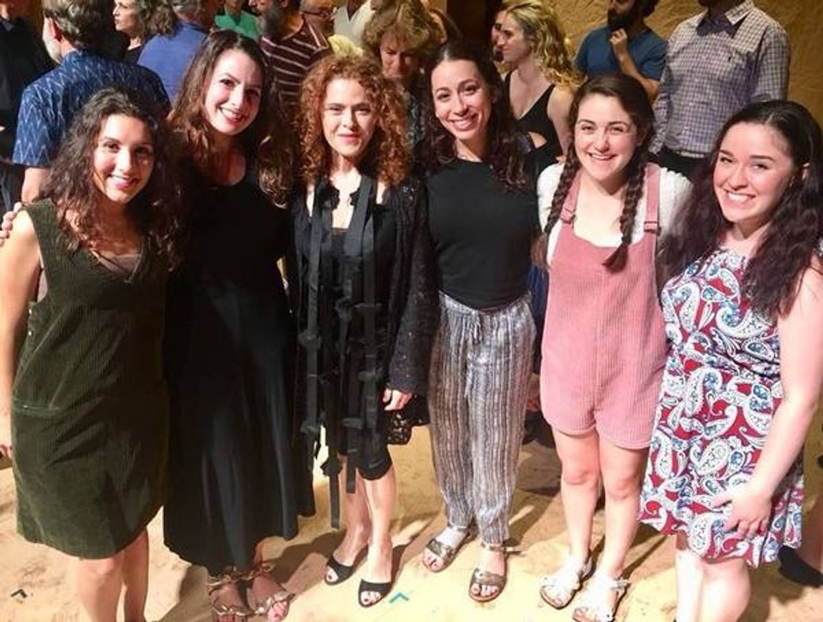 Raquel Nobile, Rachel Zatcoff, Bernadette Peters, Stephanie Lynne Mason, Samantha Hahn, and Rosie joe Neddy at 