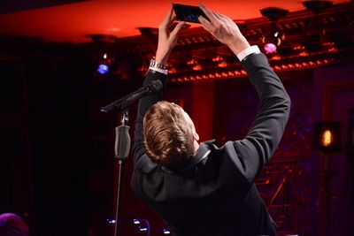 Benjamin Eakeley selfie time with the audience Photo