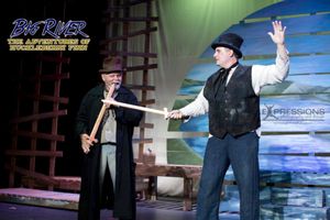 Dave Rickard as The King and Travis Blatchley as The Duke Photo