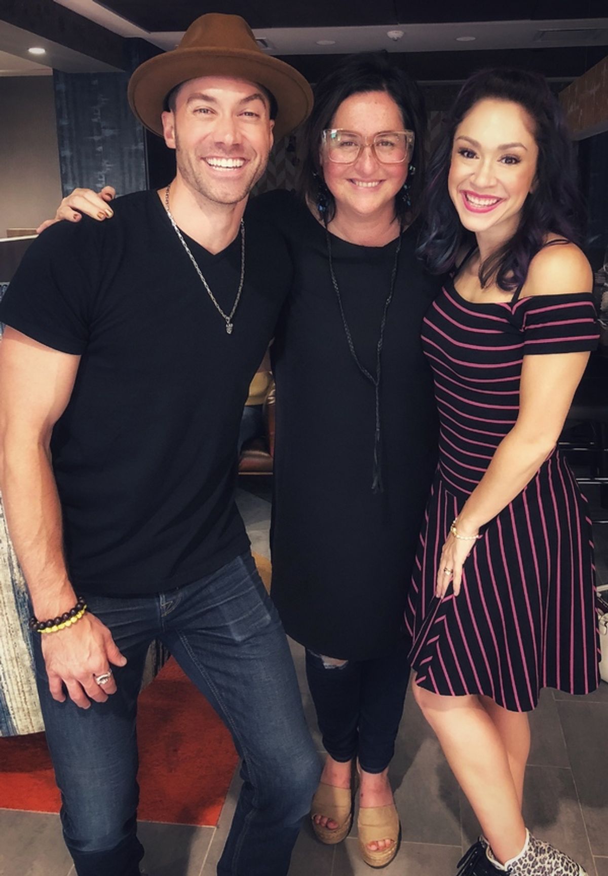 Ace Young, Diana Degarmo and Annette Tanner at 