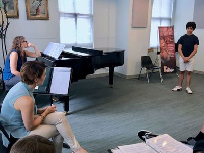 Diego Lucano, who worked with Jenn Gambatese in School of Rock, learned how to contro Photo