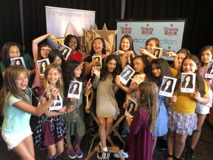 All smiles at Actors Connection with Broadway's Madison Lagares for a surprise Q&A an Photo
