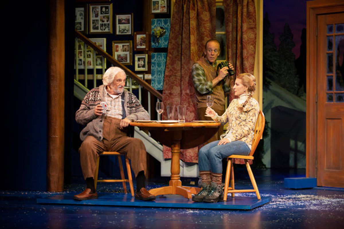 Tony and Emmy winner Hal Linden, Mark Jacoby, and Laura Woyasz in Grumpy Old Men the Musical at the Ogunquit Playhouse. Photo by Gary Ng. at 