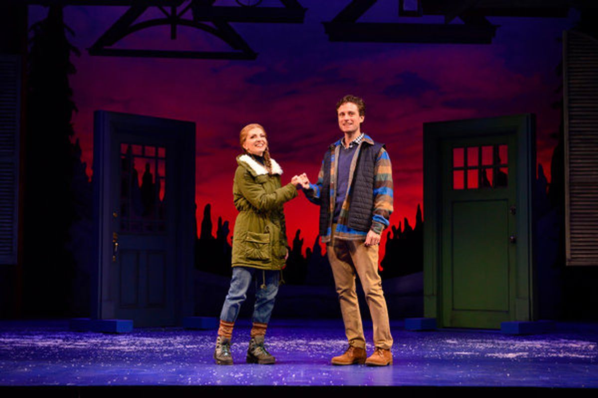 Laura Woyasz and Kevin Massey in Grumpy Old Men the Musical at the Ogunquit Playhouse. Photo by Gary Ng. at 