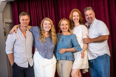 Peter Deiwick, Rielle Braid, Donna Garner, Kira Guloien, Bruce Dow. Photo by Dahlia K Photo