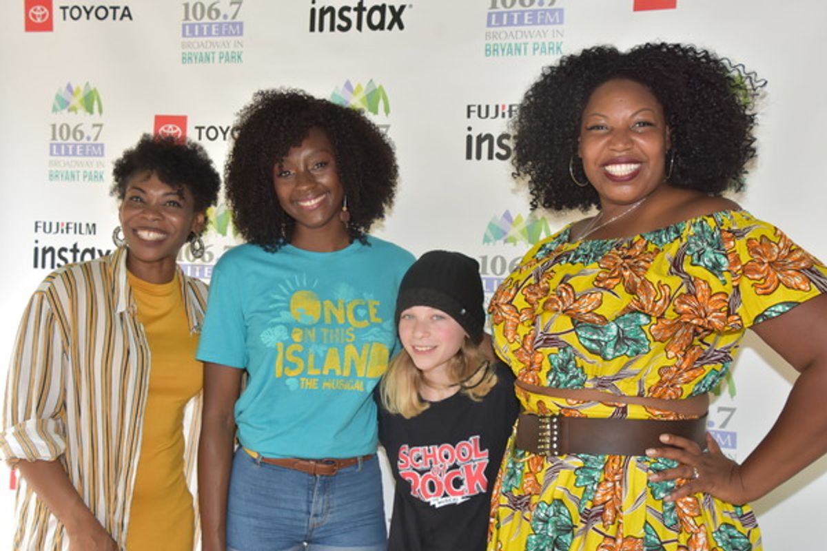 Darlesia Cearcy, Courtnee Carter, Montgomery Lamb from School of Rock and Aurelia Williams at 