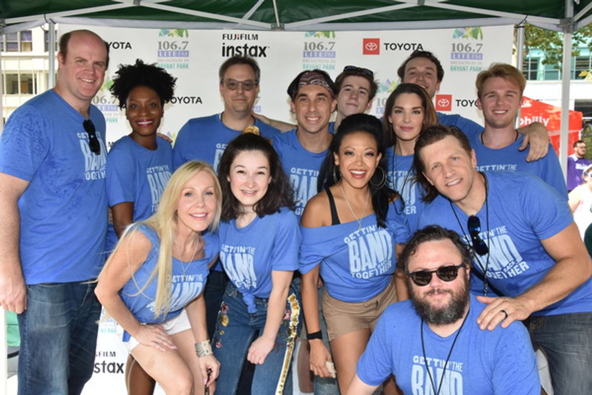 From Getting The Band Back Together-Paul Whitty, Jasmin Richardson, Tad Wilson, Ryan Duncan, Sawyer Nunes, Rob Marnell, Ian Ward, Jenny Hill, Now Solorio, J. Elaine Marcos, Kelli Barrett, Jay Klaitz and Scott Richard Foster at 