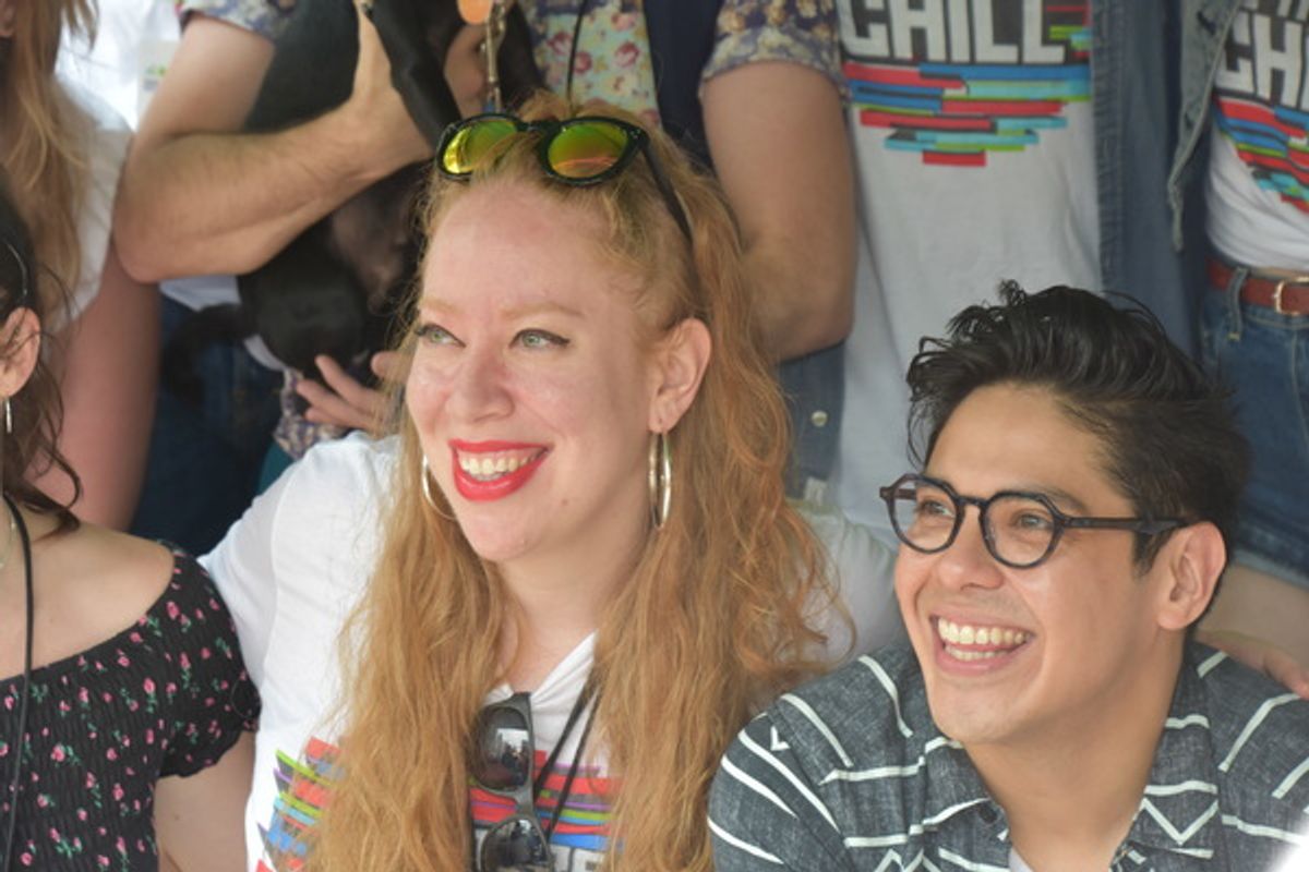 Jennifer Ashley Tepper and George Salazar at 