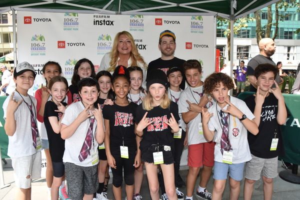 106.7 Lite FM's Delilah joins with cast members of The School of Rock-Hudson Loverro, Photo