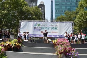 Jonathan Wagner and The School of Rock students that includes-Caroline Basu, Ava Briglia, Levi Buksbazen, Layla Capers, Jordan Cole, Katie Greendorder, Matthew Jost, Montgomery Lamb, Hudson Loverro, Madelin Yarbrough Mills, Nirvaan Pal, Theodora Silverman @ BroadwayWorld Jonathan Wagner and The School of Rock students that includes-Caroline Basu, Ava Brig Photo