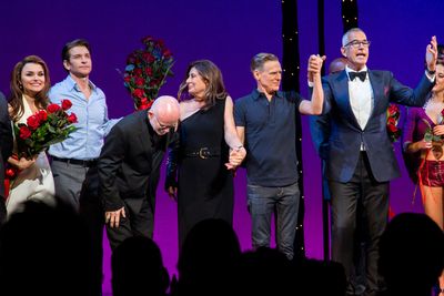 Samantha Barks, Andy Karl, Jim Vallance, Paula Wagner, Brian Adams, Jerry Mitchell Photo