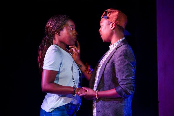Alfie Fuller (Noxolo) and Samira Wiley (Pretty Mbane) Photo