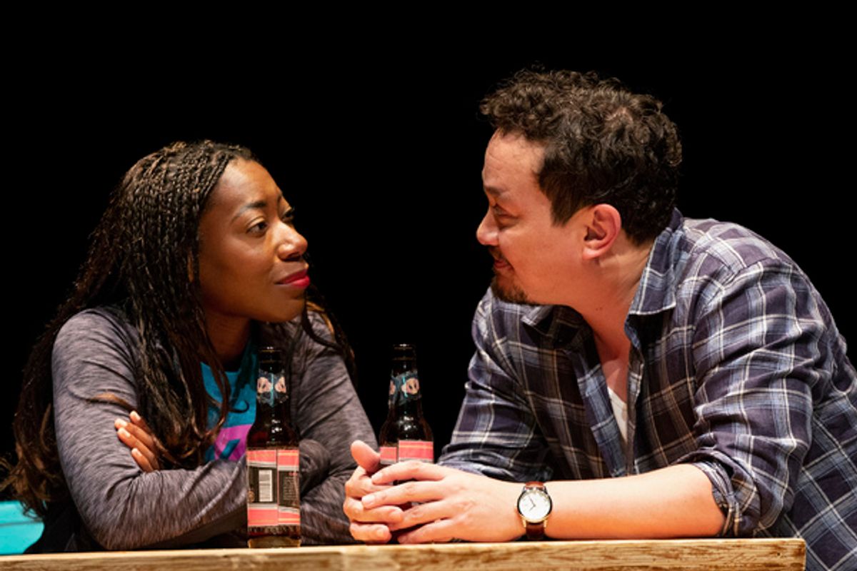 Alfie Fuller (Noxolo) and Michael Braun (Gregory) at 