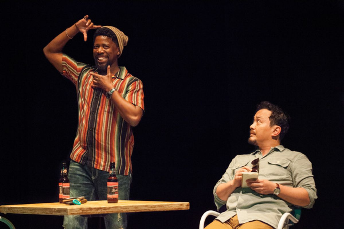 Atandwa Kani (Sicelo) and Michael Braun (Gregory) at 