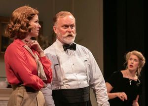Kate MacCluggage as Ruth, Ames Adamson as Mr. Bradman, and Monette Magrath as Mrs. Bradman @ BroadwayWorld Kate MacCluggage as Ruth, Ames Adamson as Mr. Bradman, and Monette Magrath as Mrs. Br Photo