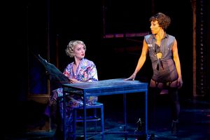 Jessica Wockenfuss (Roxie Hart) and Michelle Alves (Velma Kelly) in CHICAGO at Theatr Photo