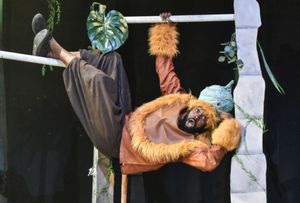 Joseph Black as The Monkey King in The Jungle Book at Greenwich Theatre Photo