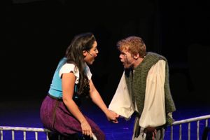 Gina Naomi Baez as Esmeralda and Patrick Tombs as Quasimodo in The Hunchback of Notre Dame @ BroadwayWorld Gina Naomi Baez as Esmeralda and Patrick Tombs as Quasimodo in The Hunchback of Notre Photo