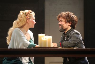 Haley Bennett and Peter Dinklage in Goodspeed Musicals' Cyrano Photo