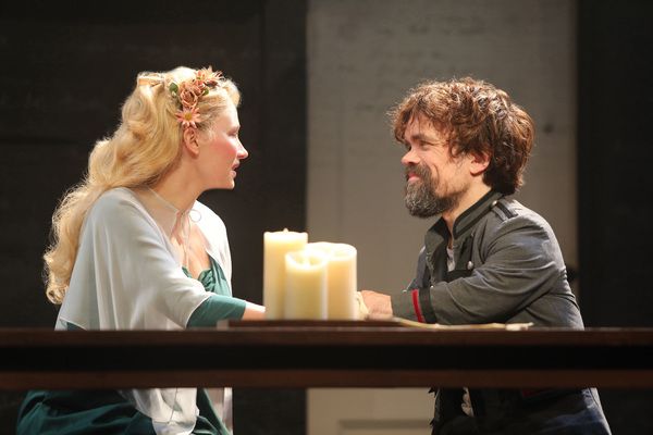 Haley Bennett and Peter Dinklage in Goodspeed Musicals' Cyrano Photo