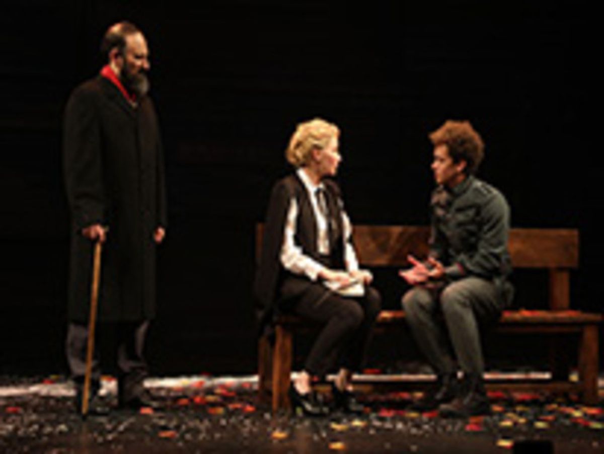 Laith Nakli, Haley Bennett and Damon J. Gillespie in Goodspeed Musicals' Cyrano at 