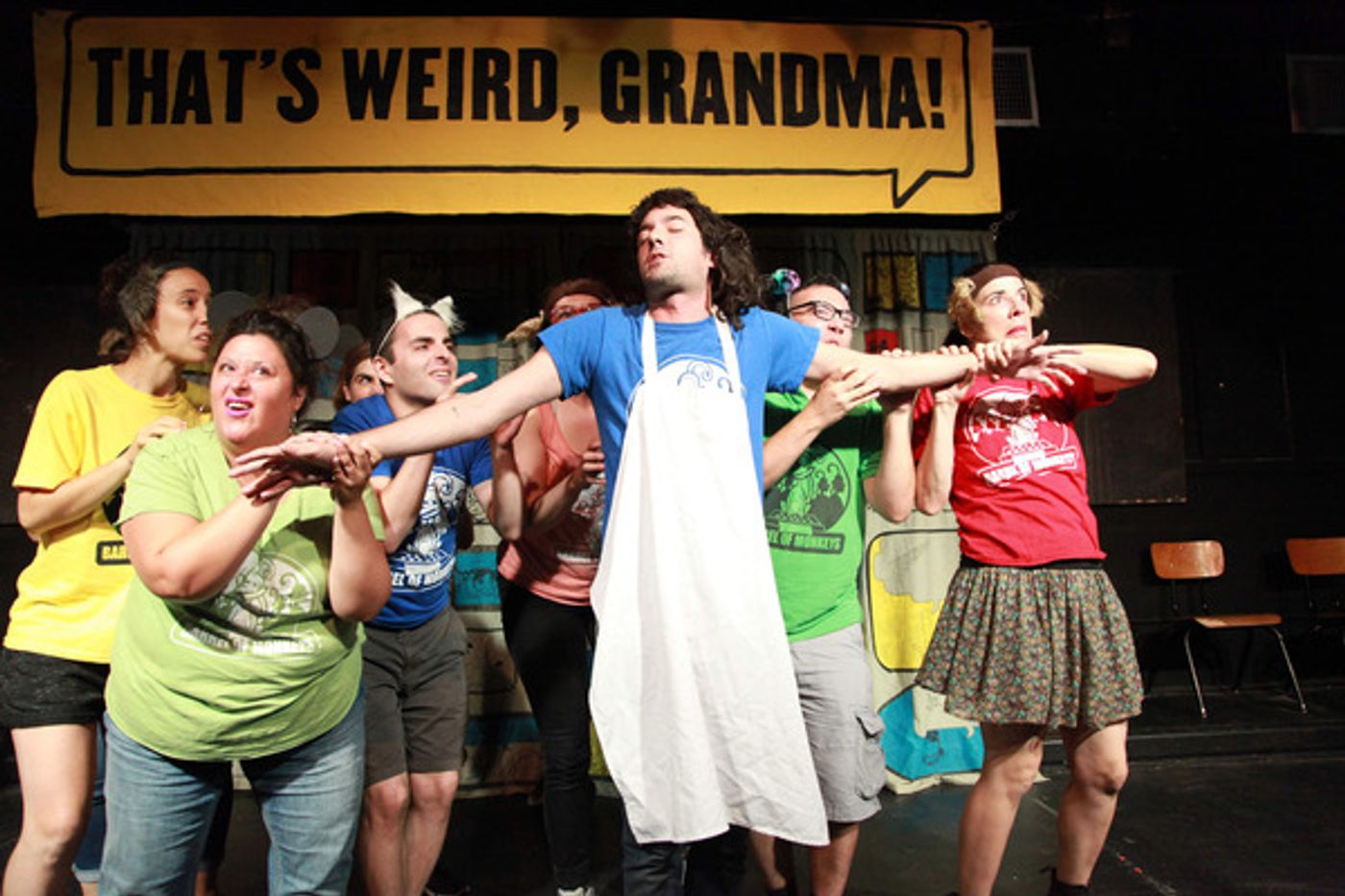 Photo Flash: Inside Barrel of Monkeys' THAT'S WEIRD, GRANDMA: Stories About Food  Image